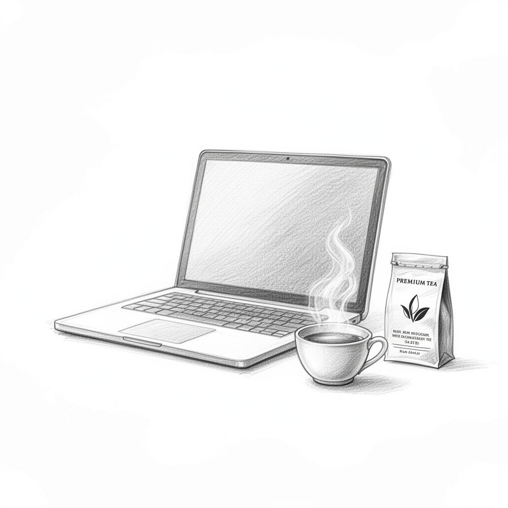 Our E-commerce — pencil illustration
